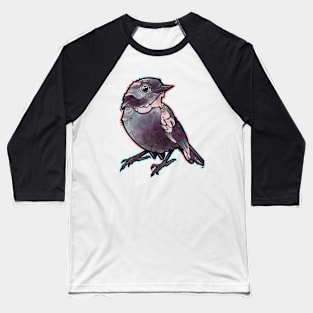 cute bird, pink and grey Baseball T-Shirt